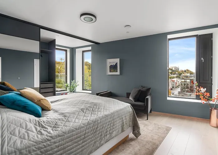 Apartmán Luxury Downtown With 2 Bedrooms And 2 Bathrooms And Parking Tromsø